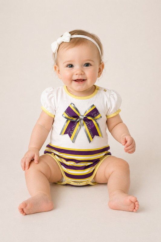 Cotton Knit Romper, Size-6 mos