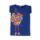 Graphic Print Cotton Knit Dress, Size-5A