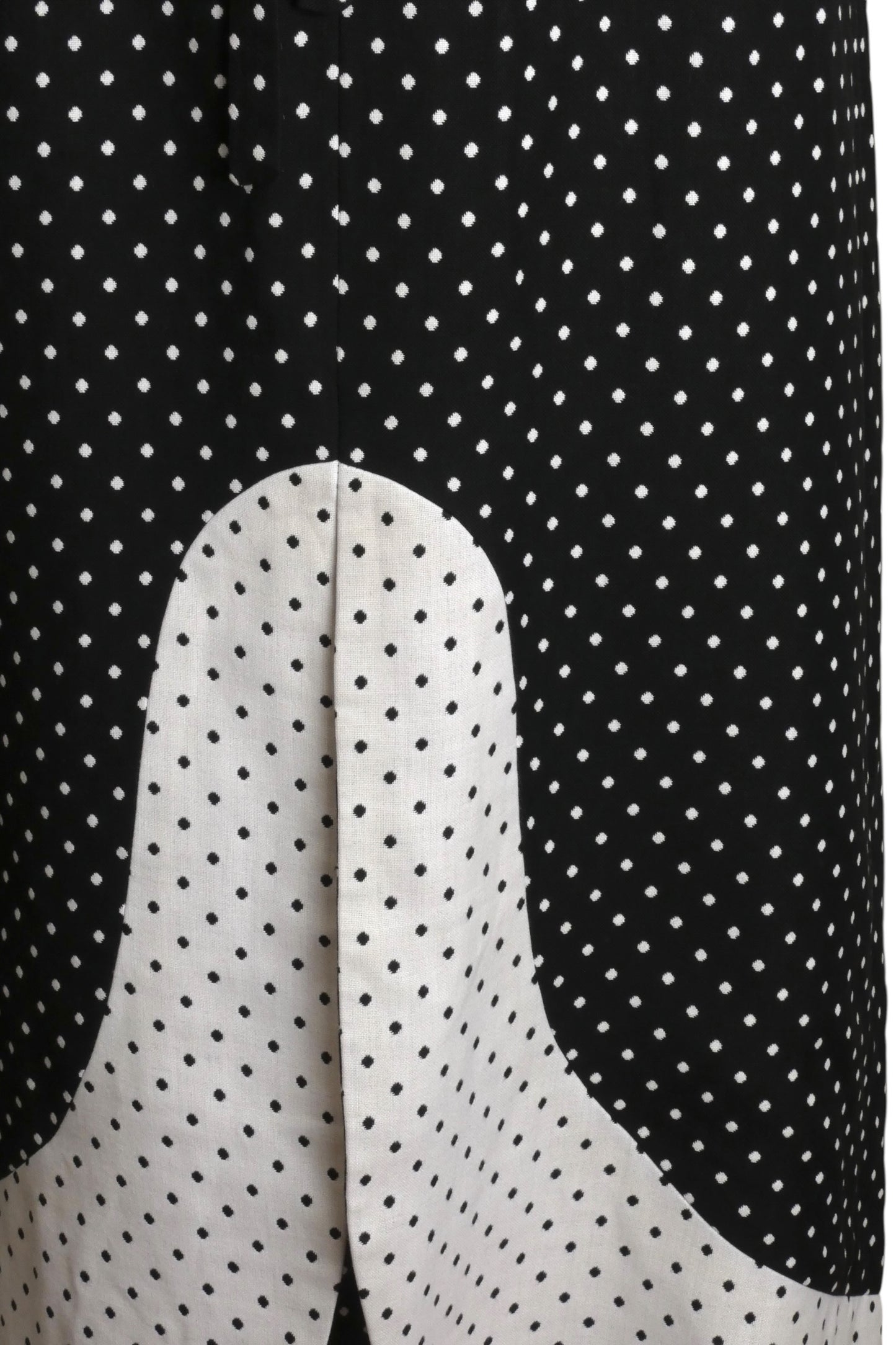 c.1970 Wool Polka Dot Maxi Dress, Size-6