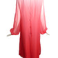 1970s Ombre Chiffon Dress, Size-8