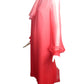 1970s Ombre Chiffon Dress, Size-8