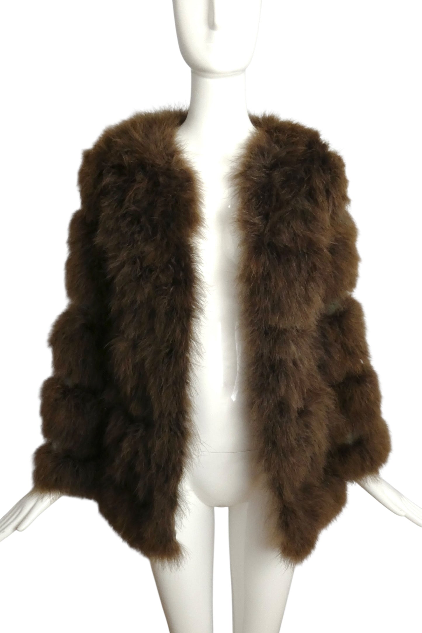 1970s Marabou Coat, Size-8