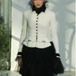 2003 Numbered Haute Couture Boucle & Velvet Blazer, Size 4