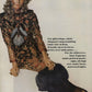 1970 Brocade & Fox Fur Evening Gown, Size-10