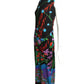 1973 Floral Print Maxi Dress, Size-4