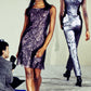 1995 Metallic Lace Dress, Size-6