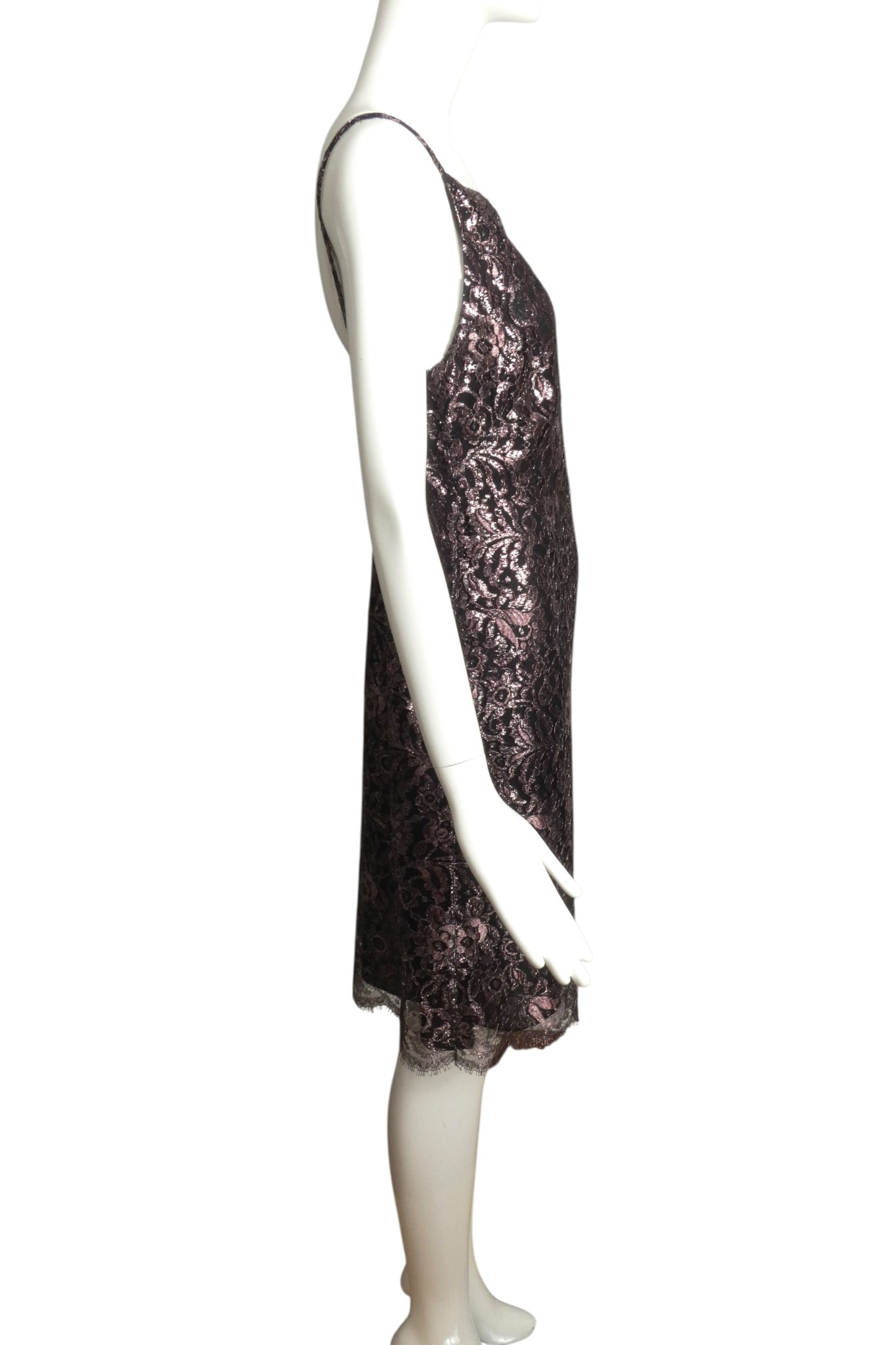 1995 Metallic Lace Dress, Size-6