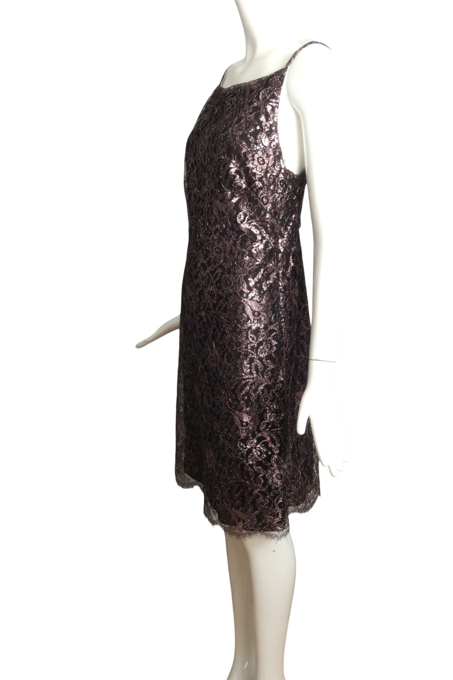 1995 Metallic Lace Dress, Size-6