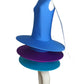 2012 Blue Tiered Knit Hoop Dress, Size-6