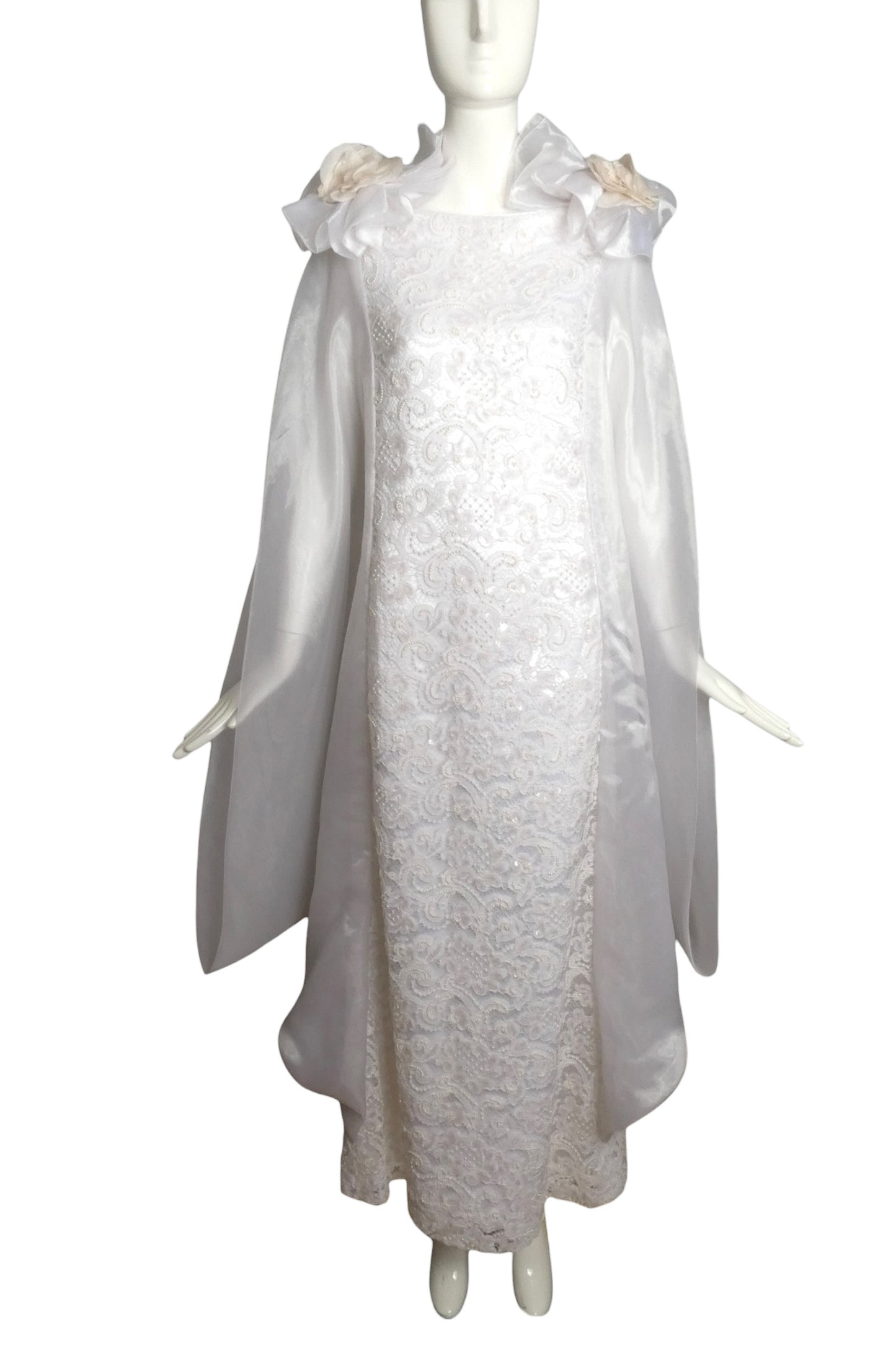 2010 Lace & Organza Wedding Gown, Size-4