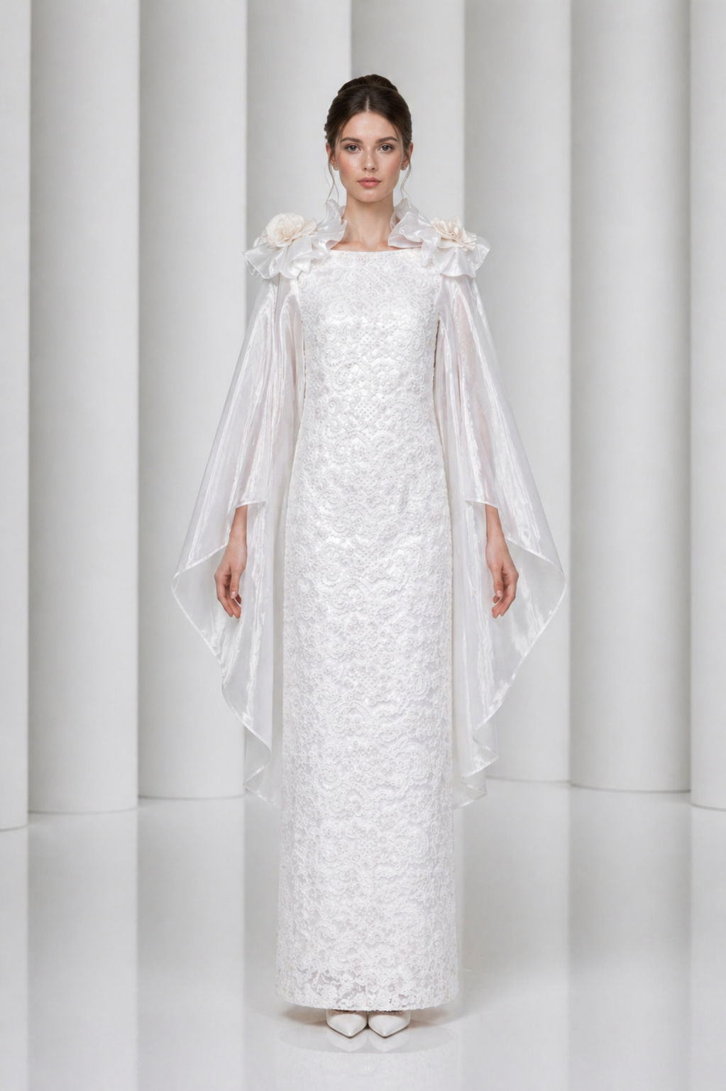 2010 Lace & Organza Wedding Gown, Size-4