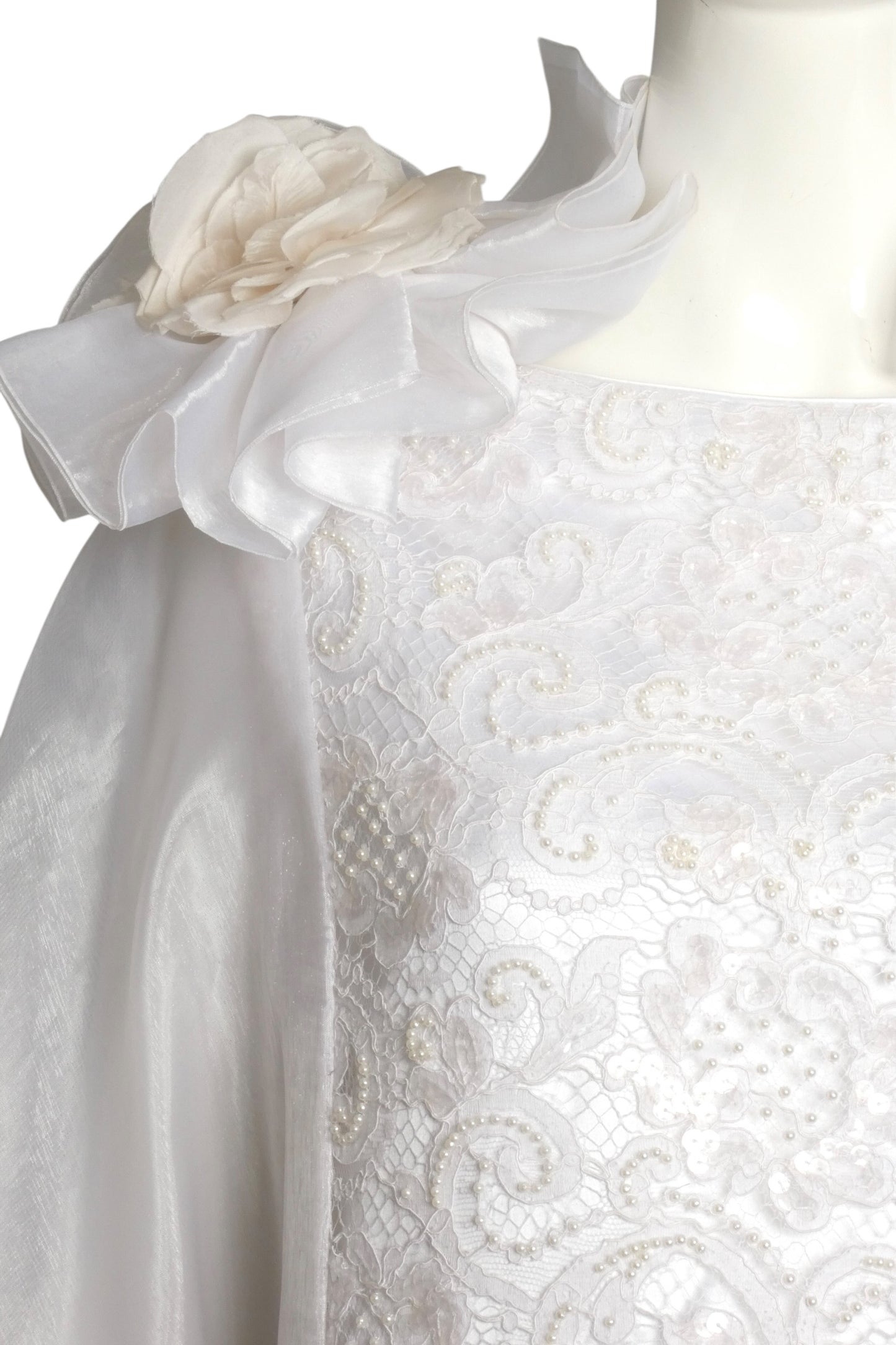 2010 Lace & Organza Wedding Gown, Size-4