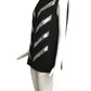 2011 Black Crepe & Mirror Appliqué Dress, Size 8