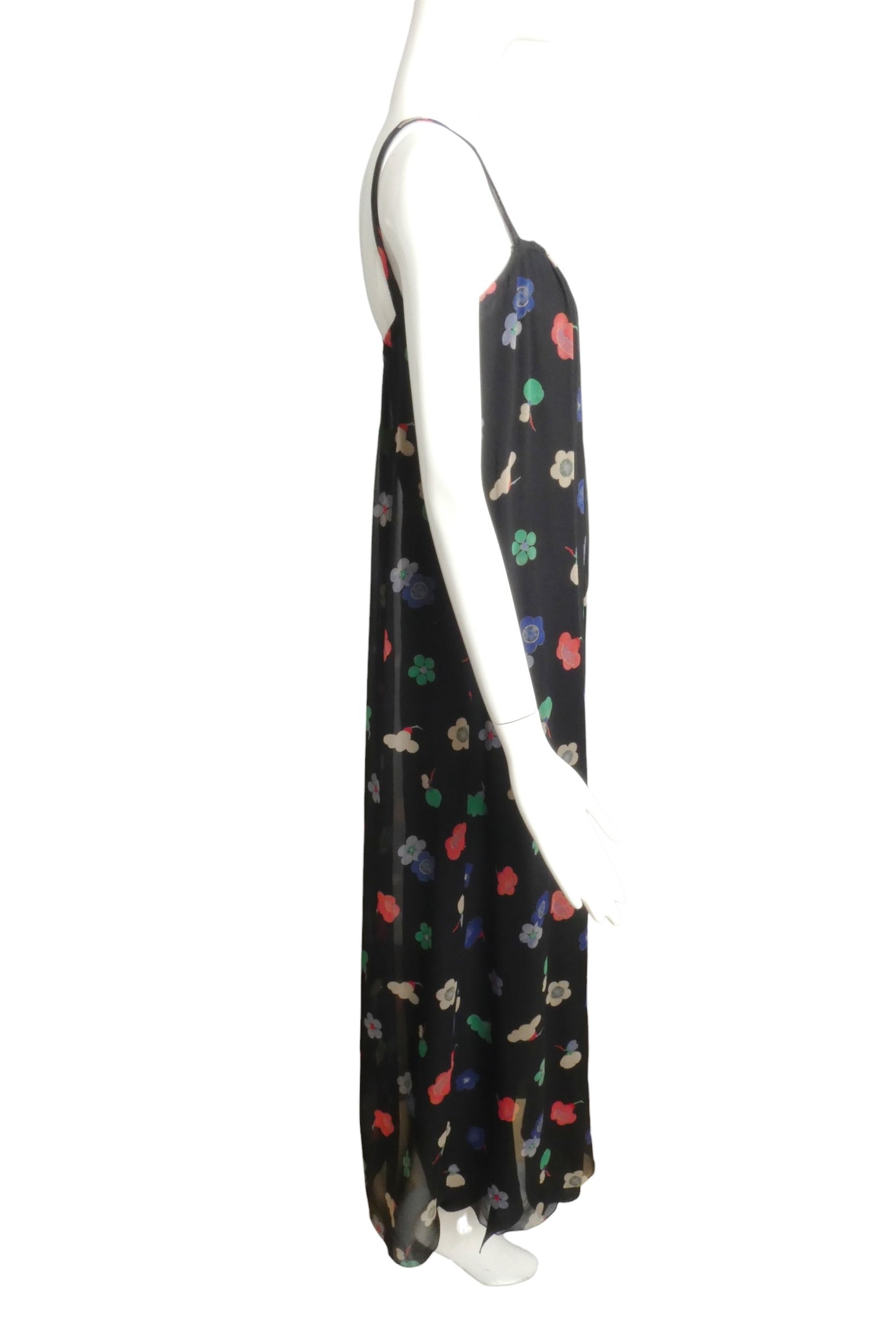 1970s Chiffon Maxi Gown, Size 2