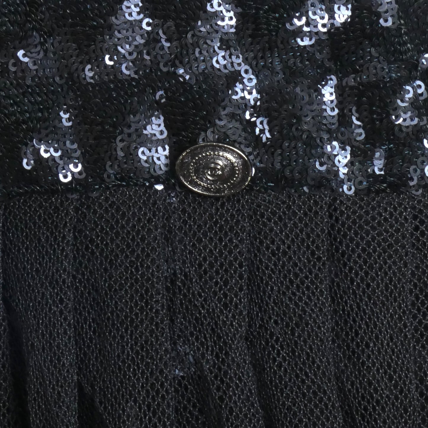 Sequin & Net Bubble Dress, Size-10