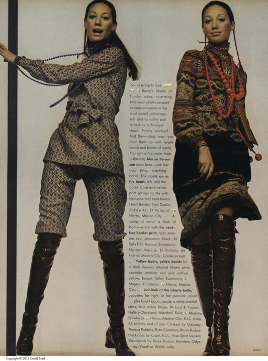 1970 Wool Blouse & Bermuda Shorts Ensemble, Size-2