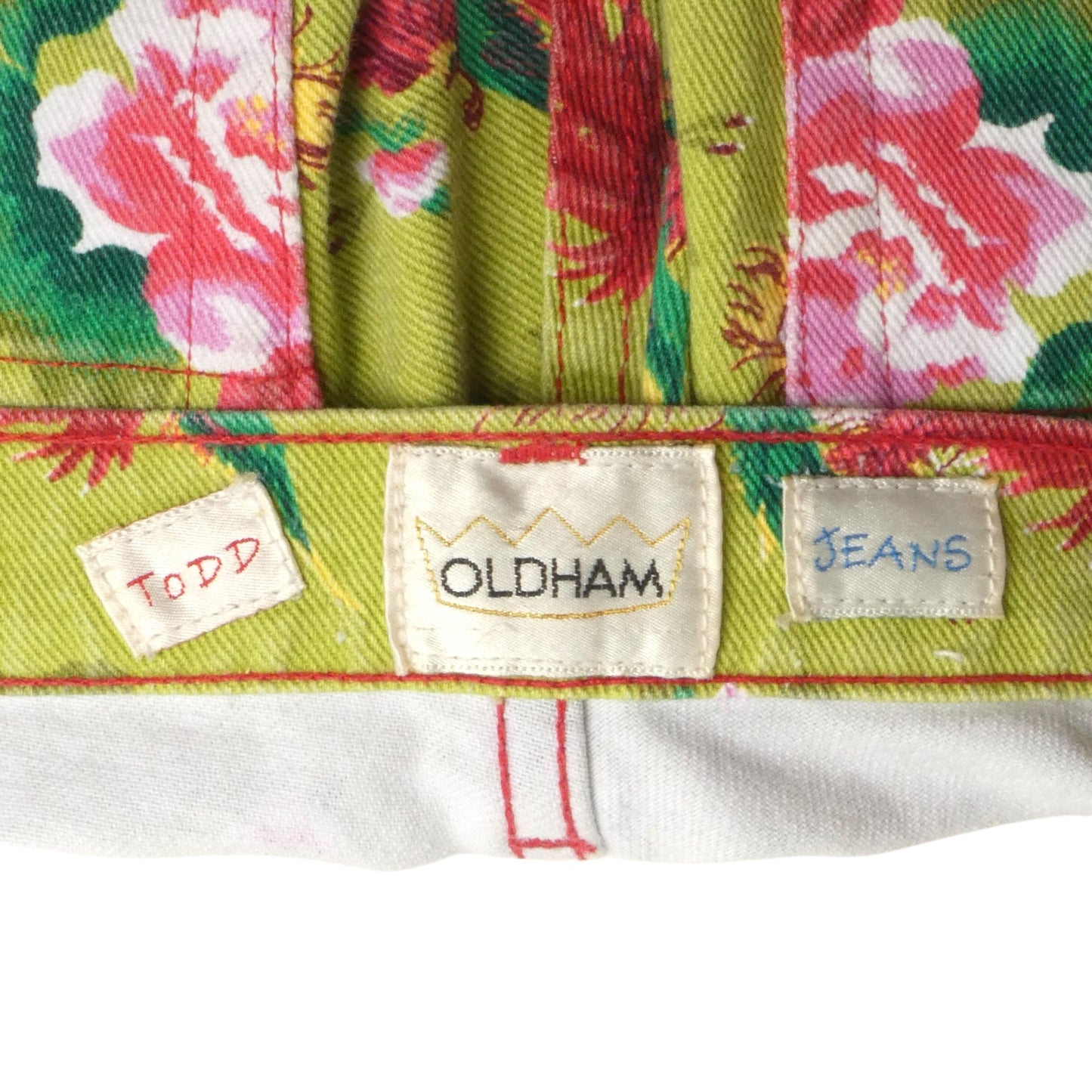 1995 Floral Denim Shorts, Size-8