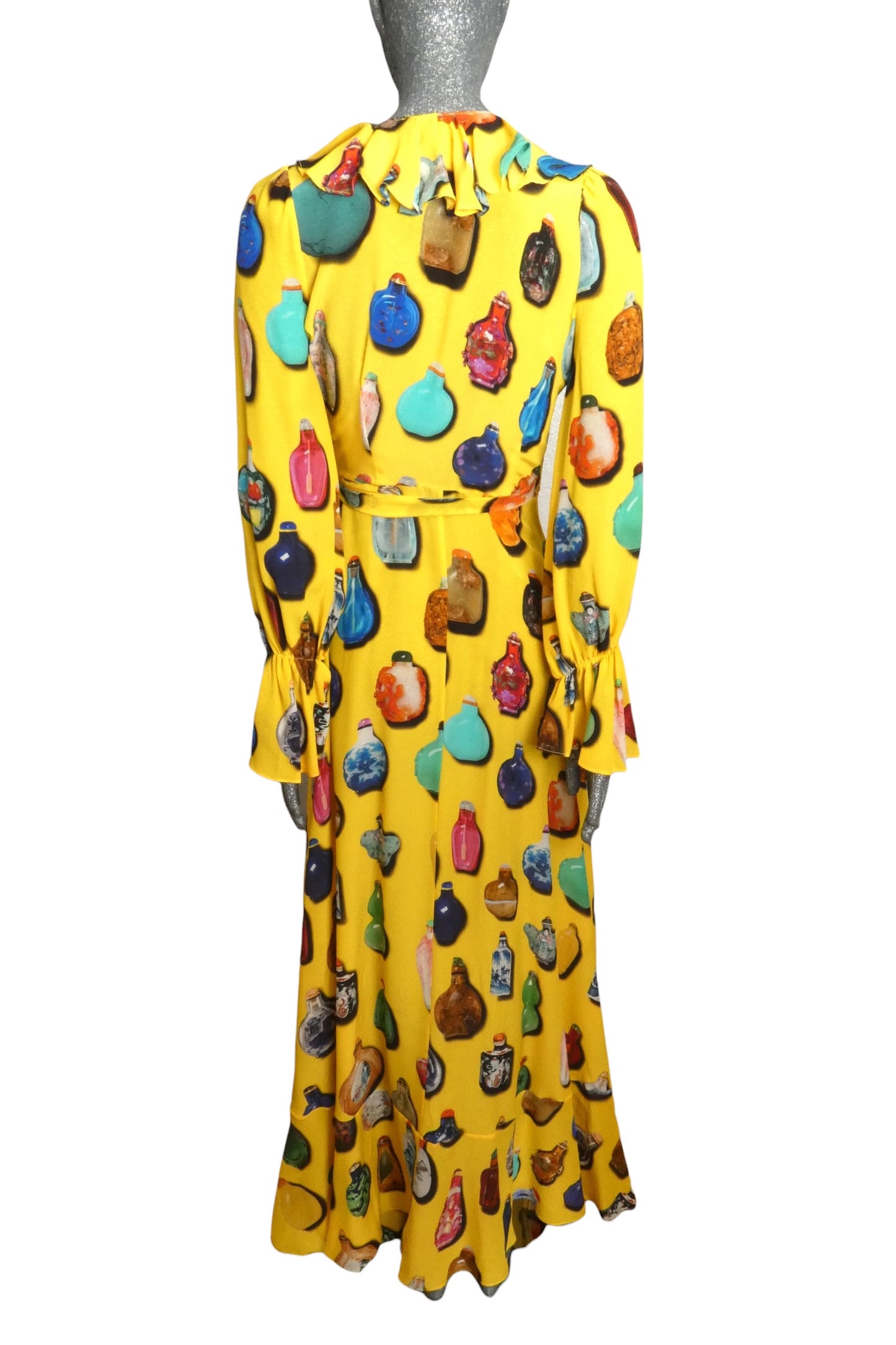 2018 Silk Wrap Dress, Size 6