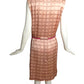 2000 Printed Satin Shift Dress, Size 10