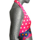 1970s Printed Knit Halter Top, Size 4