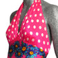 1970s Printed Knit Halter Top, Size 4