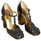 Jeweled Patent Mary Jane's, Size-39.5