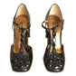 Jeweled Patent Mary Jane's, Size-39.5