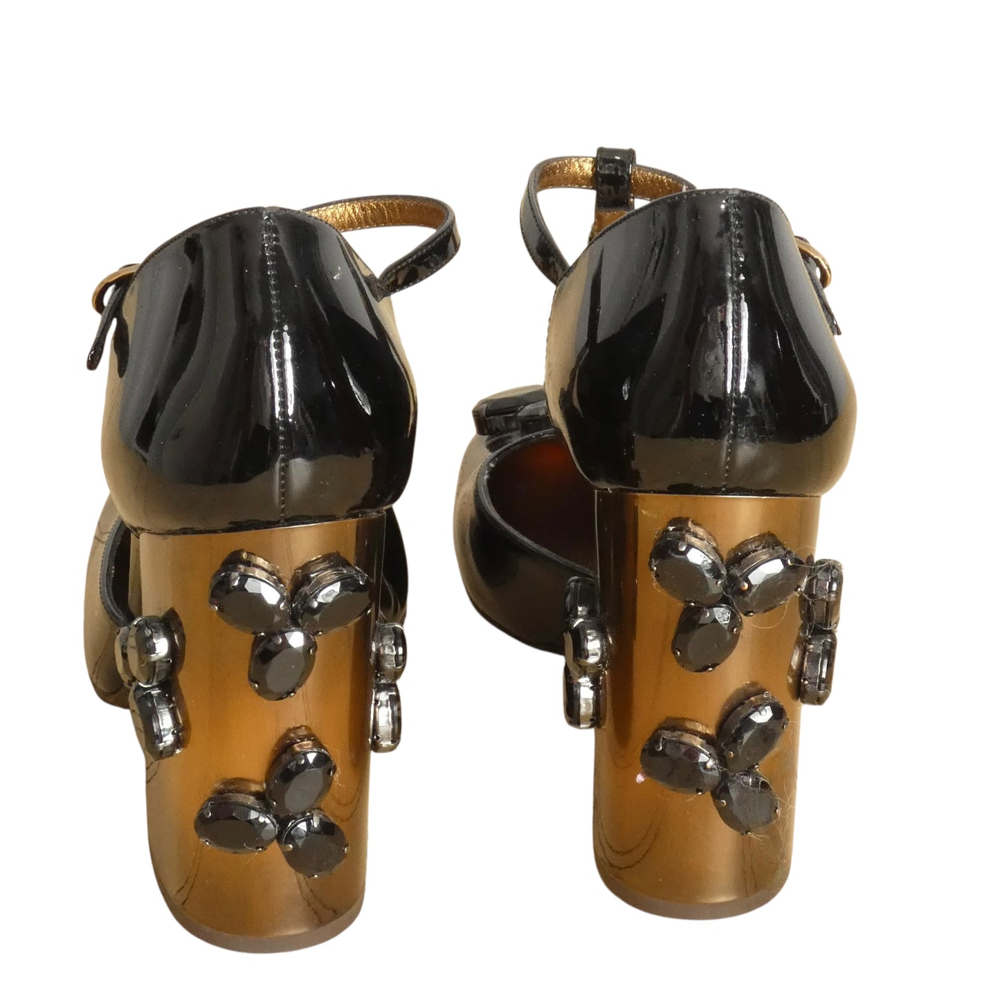 Jeweled Patent Mary Jane's, Size-39.5