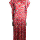 1981 Silk Print Dress, Size 4