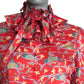 1981 Silk Print Dress, Size 4