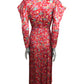 1981 Silk Print Dress, Size 4