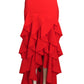 2024 High Low Gaberdine Skirt, Size 6