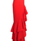 2024 High Low Gaberdine Skirt, Size 6