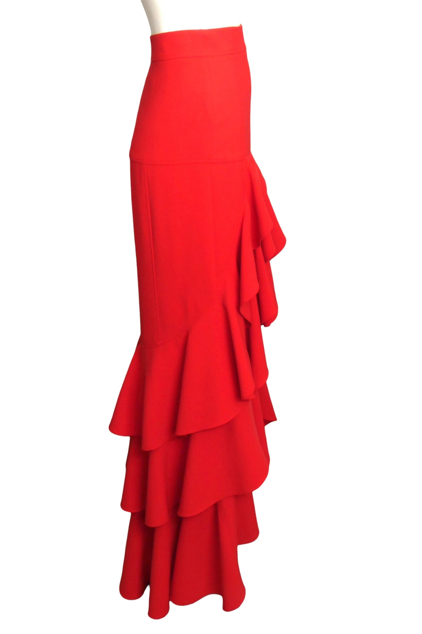 2024 High Low Gaberdine Skirt, Size 6