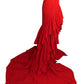 2024 High Low Trained Skirt, Size 6