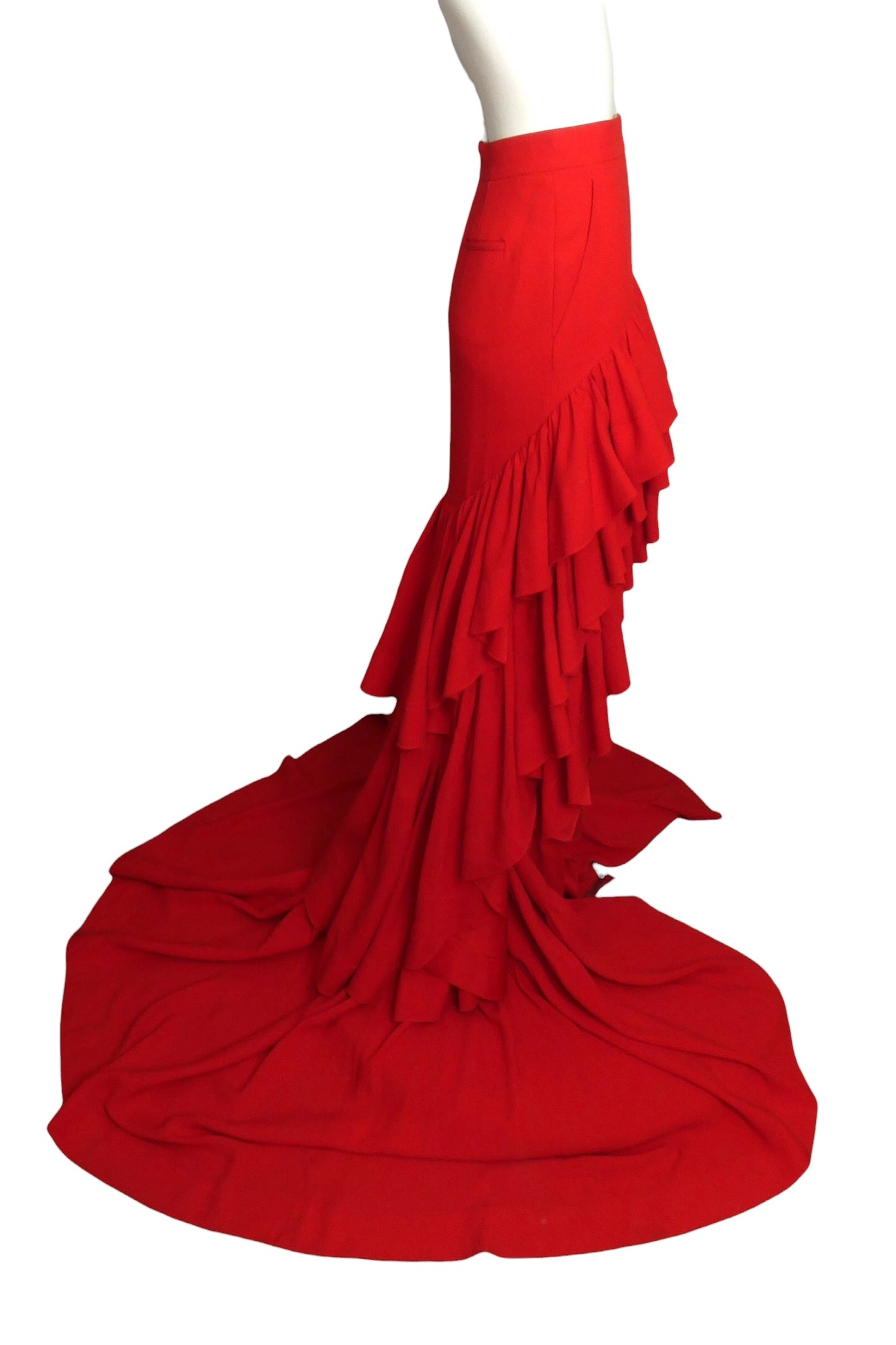 2024 High Low Trained Skirt, Size 6