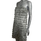 NWT 2023 Strapless Fringe Dress, Size 4