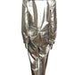 PACO RABANNE - 2020 Silver Metallic Jumpsuit, Size-Large
