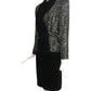 1980s Velvet Glitter Dot Cocktail Suit, Size-6