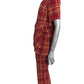 1970s Plaid Velvet Pantsuit, Size 2