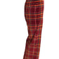 1970s Plaid Velvet Pantsuit, Size 2