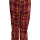 1970s Plaid Velvet Pantsuit, Size 2