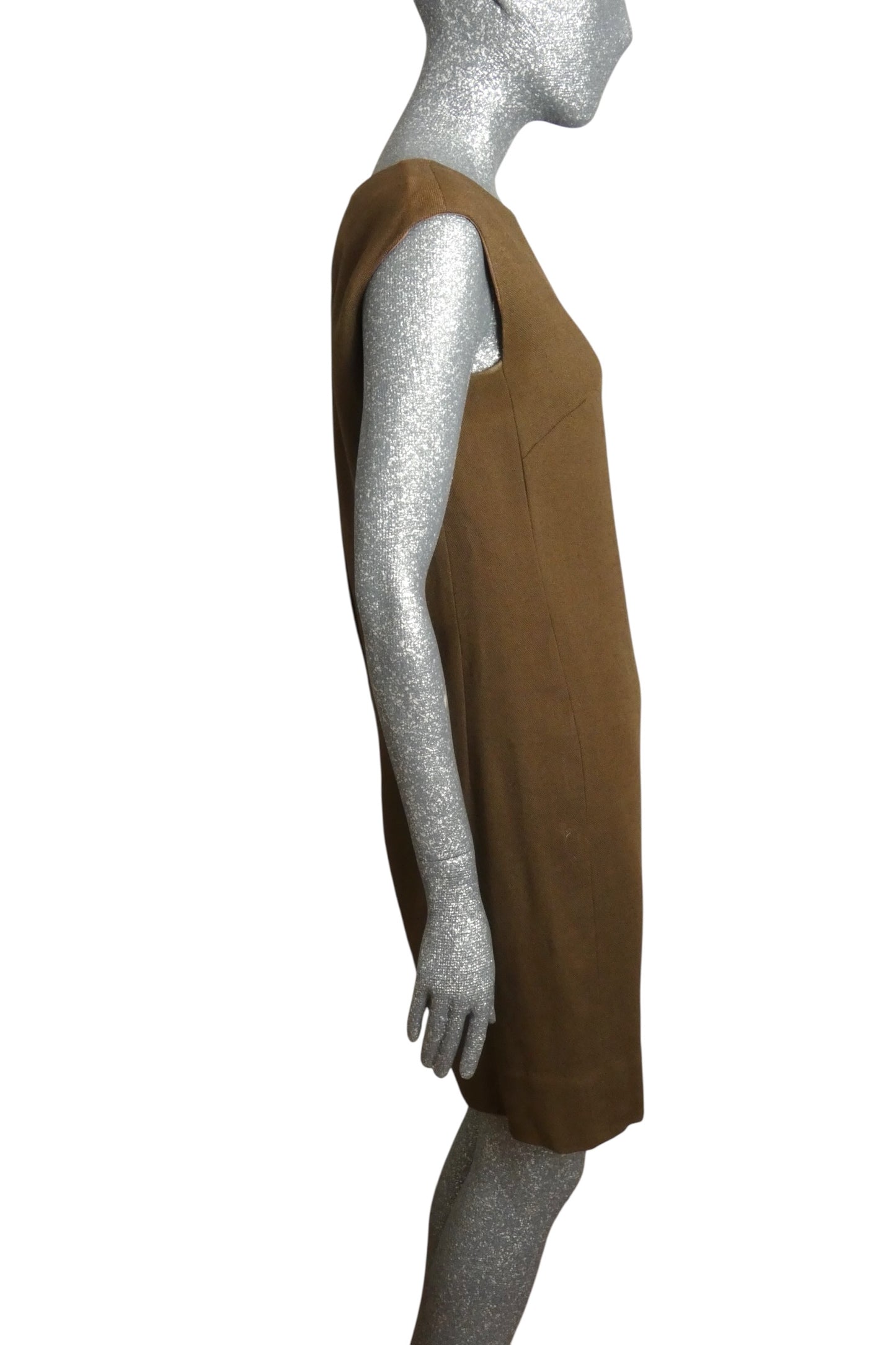 1960s Linen Shift Dress, Size 6