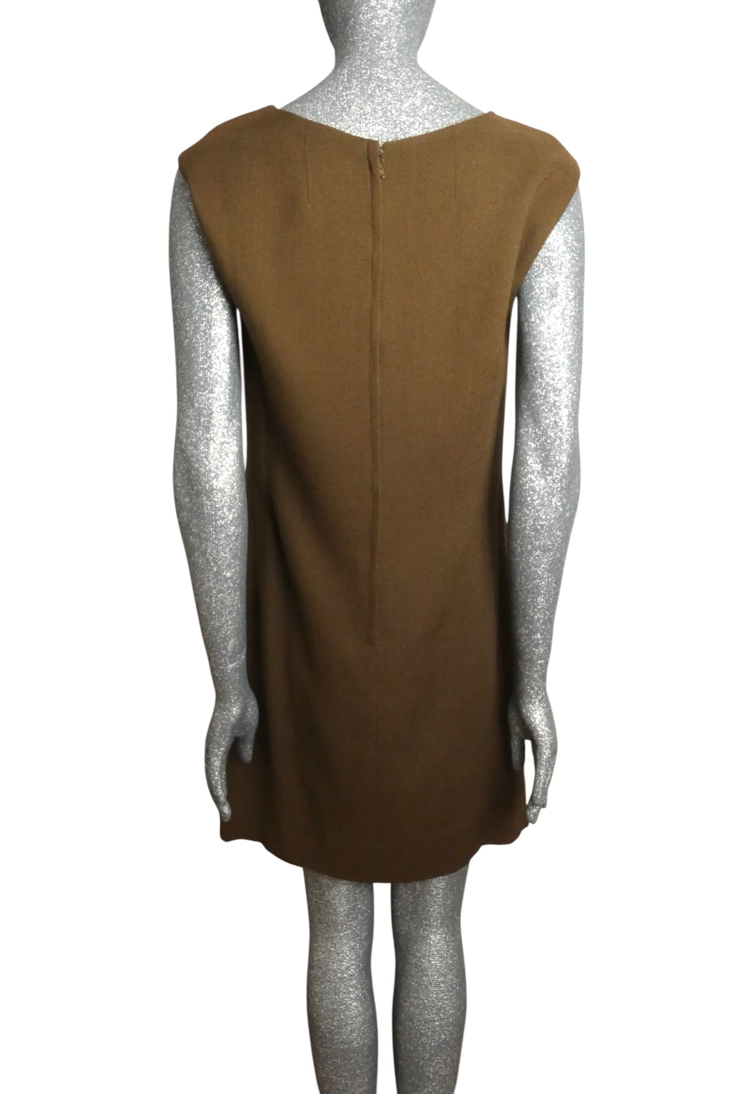 1960s Linen Shift Dress, Size 6