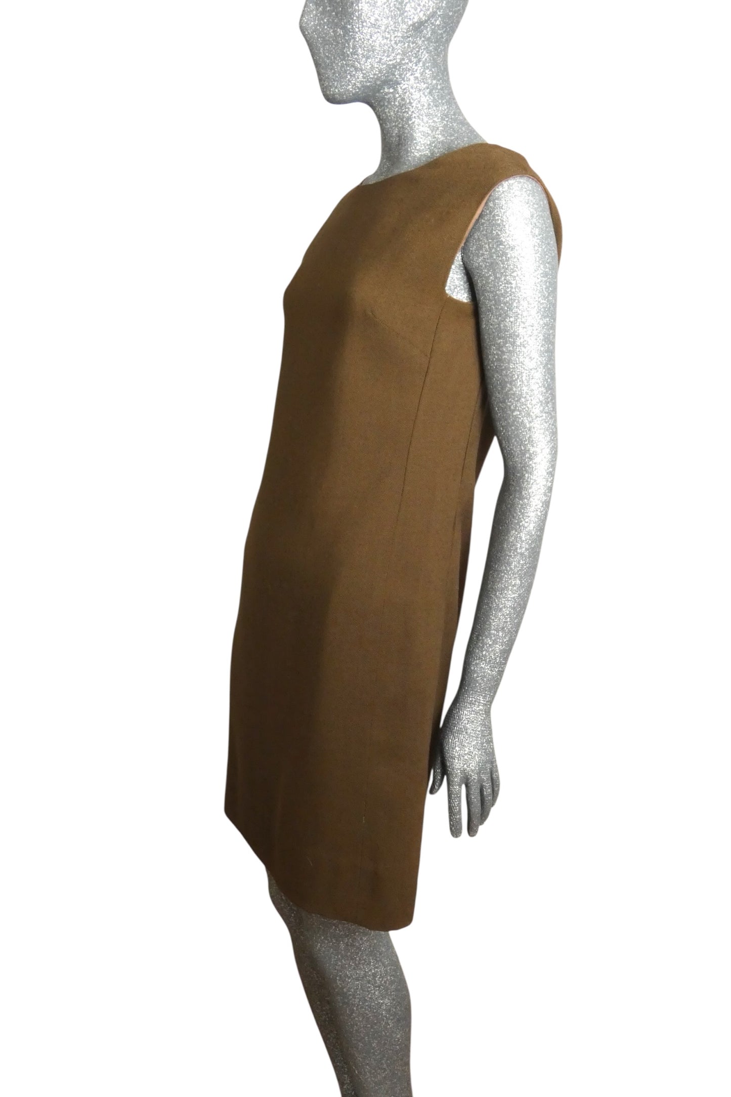 1960s Linen Shift Dress, Size 6