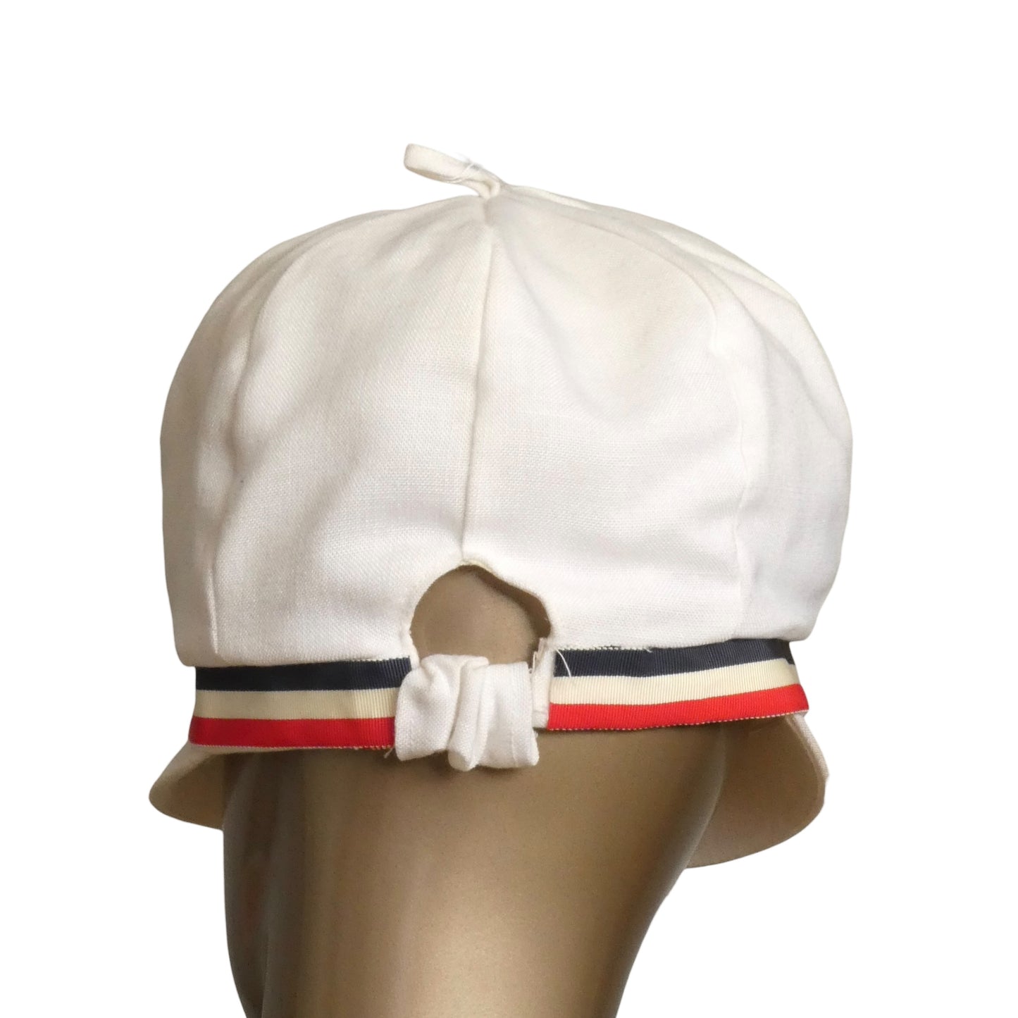 1960s White Rayon Cap
