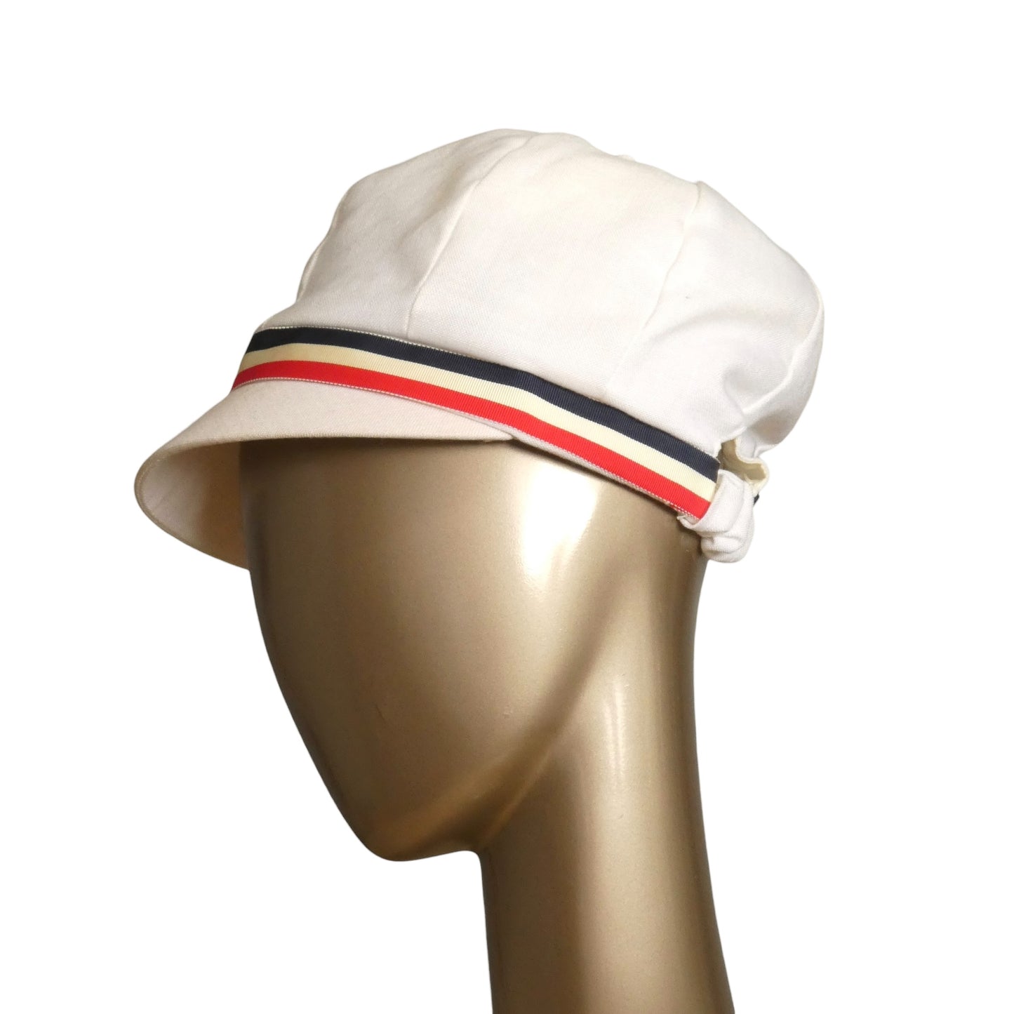 1960s White Rayon Cap