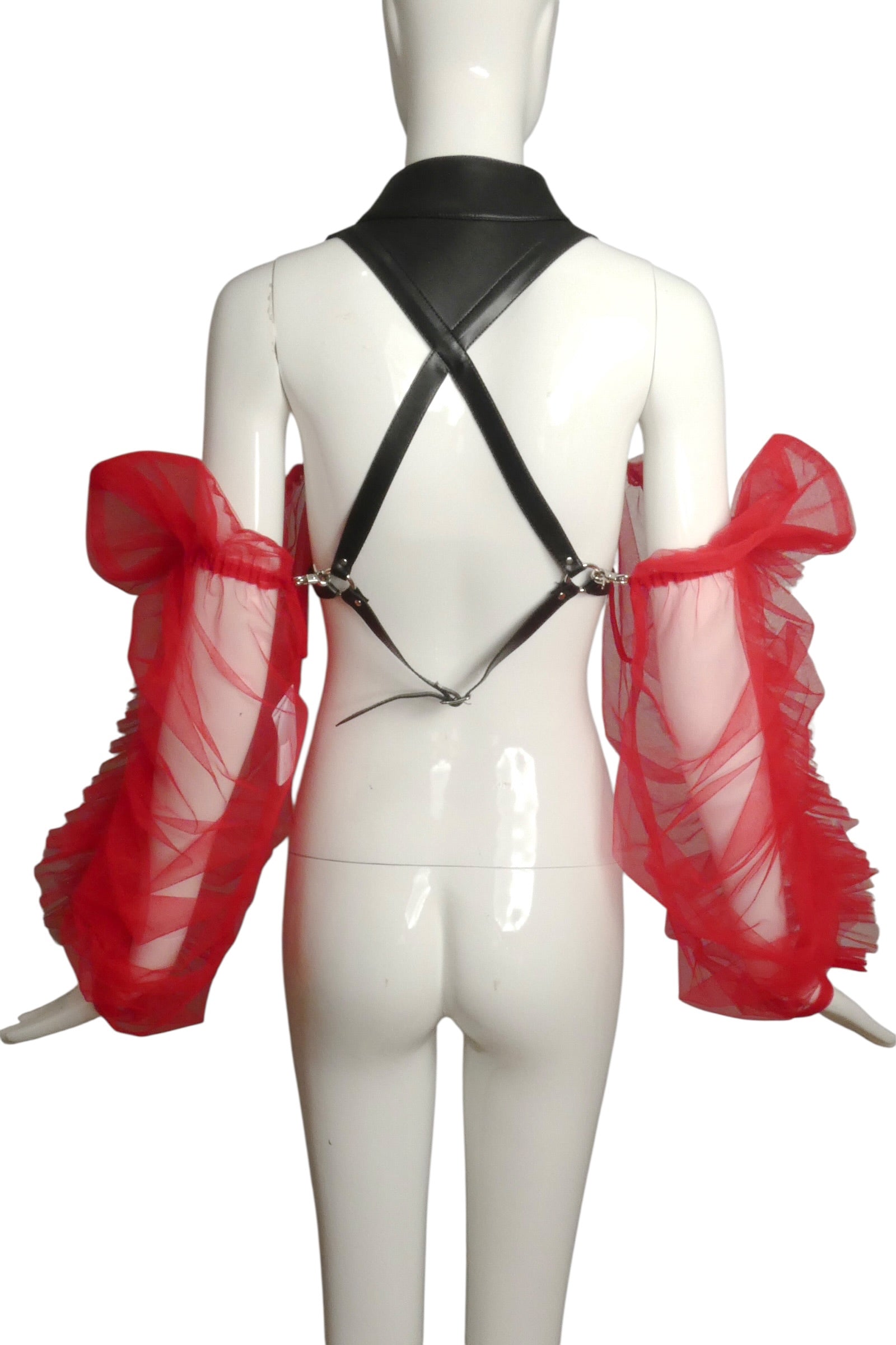 NOIR KEI NINOMIYA - 2023 Harness & Tulle Top, Size-Medium