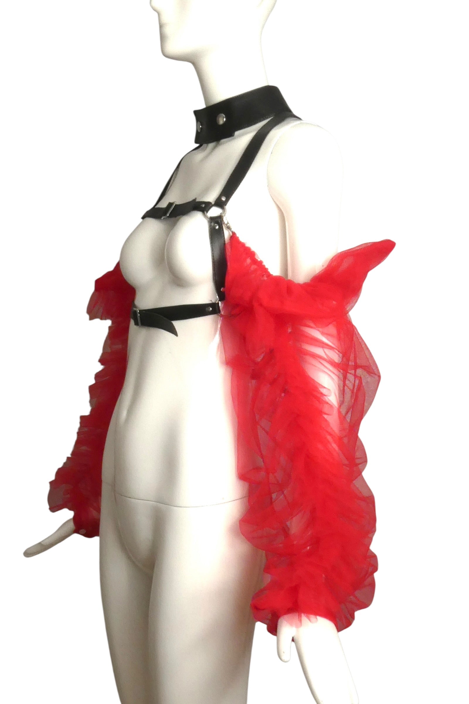 noir kei ninomiya レッド リップ　ハーネス NOIR KEI NINOMIYA - 2023 Harness & Tulle Top, Size-Medium