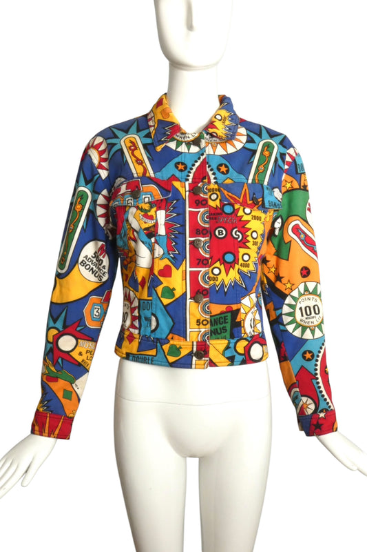 1990s Pinball Denim Jacket, SIze 6